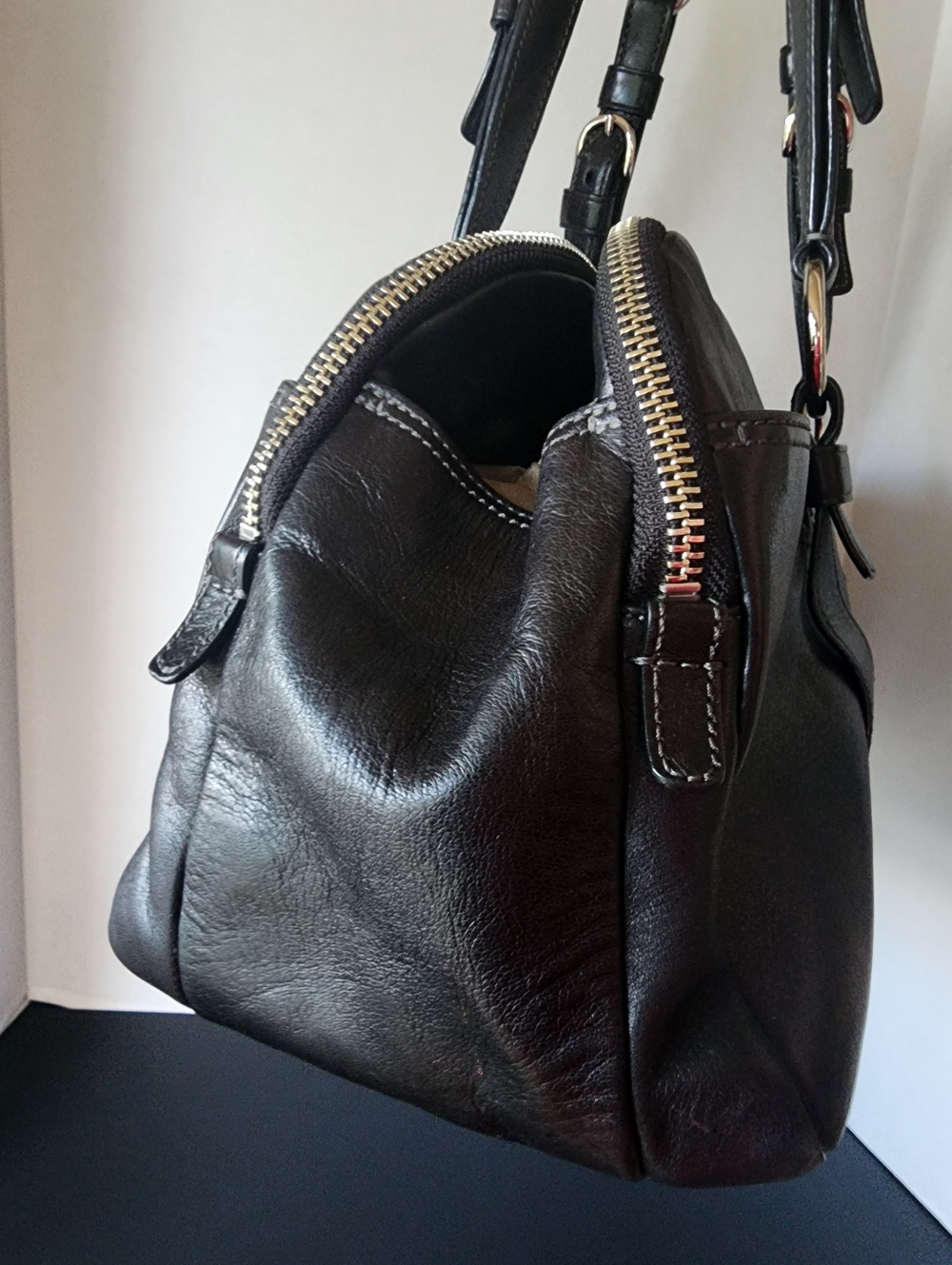 Coach Bonnie Cashin Soho Shoulder Bag, Black Leather, EUC, 2008, 12696 - Picture 7 of 16